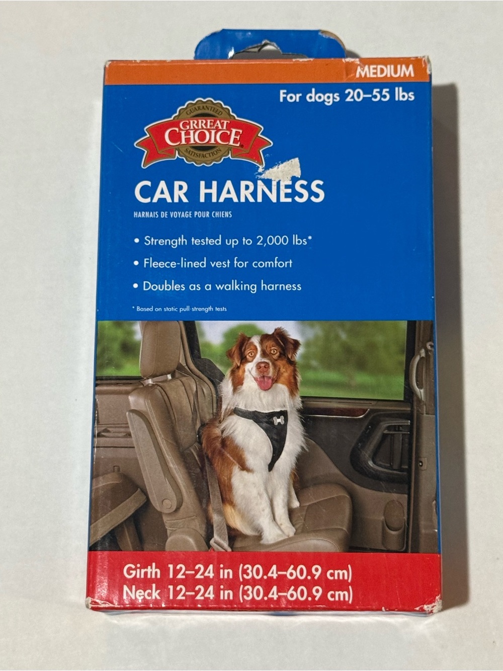 Grreat Choice Medium Dog Car Restraint Harness Vest